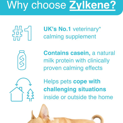 Vetoquinol Zylkene Supplement for Cats and Dogs 75mg Vetoquinol