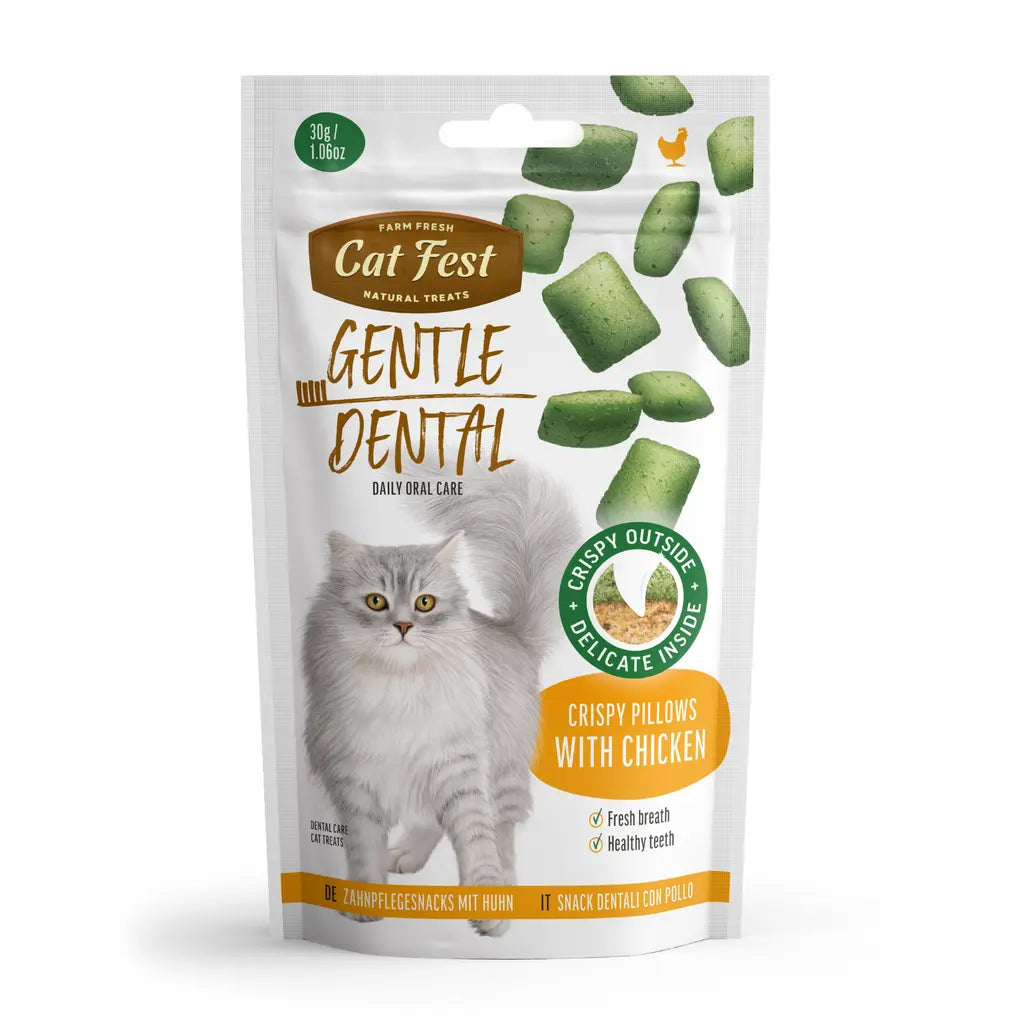 Cat Fest Dental Treats For Cats Crispy Pillows 30g Cat Fest