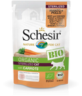 Schesir Bio Beef and Chicken With Carrots Sterilized Cat Wet Food 85G Schesir