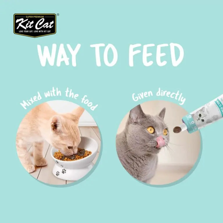 Kit Cat Daily Nutritional Supplement Gel For Cats & Kittens Hairball 120g Kit Cat