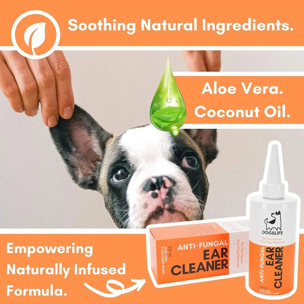 DogsLife Anti-Fungal Ear Cleaner Dog 237ml DogsLife