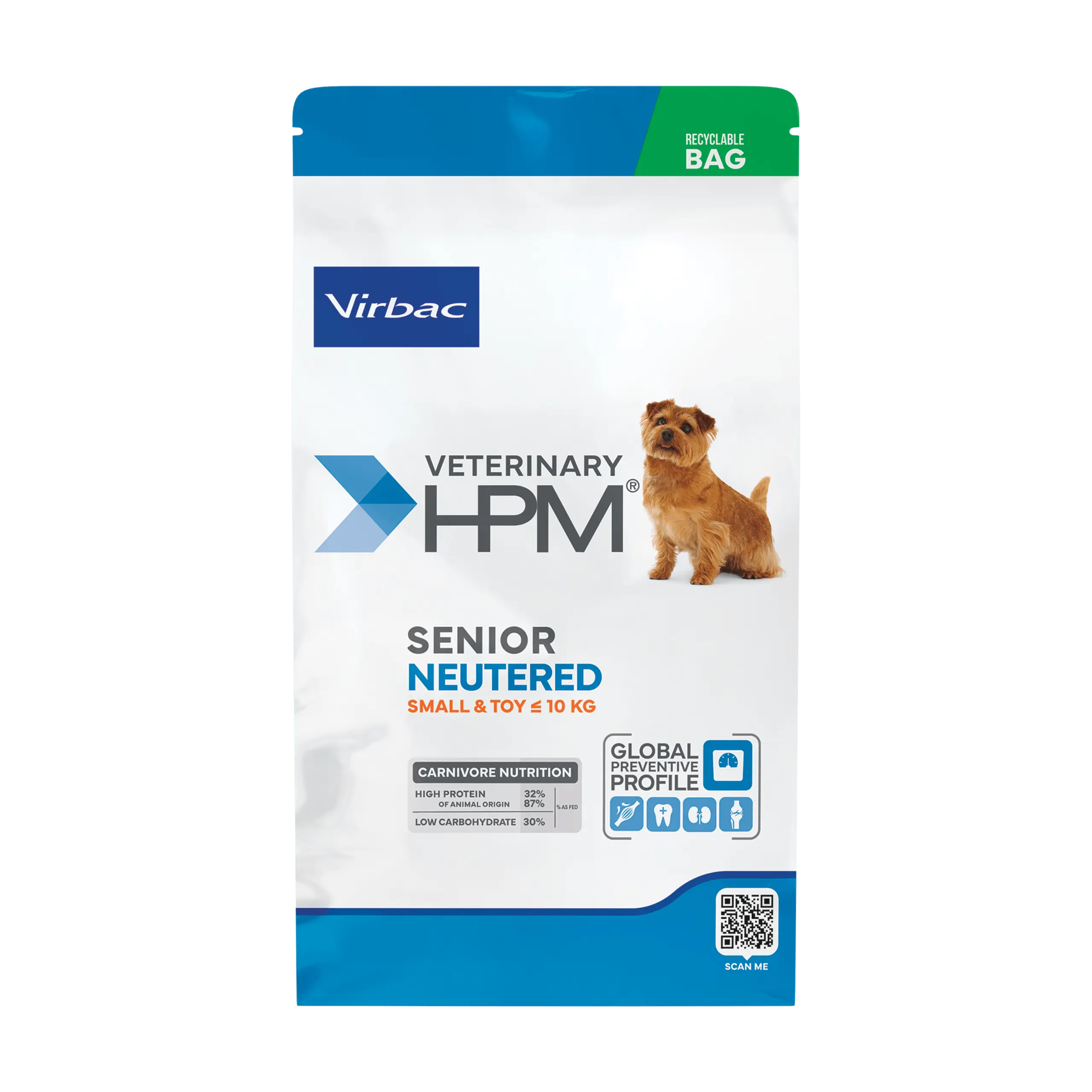 Virbac HPM Senior Neutered Small & Toy for Small and Mini Senior Dogs Virbac