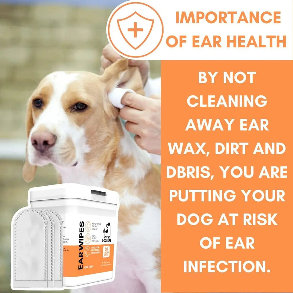 DogsLife Ear Wipes Aloe Vera Dog 50pcs DogsLife