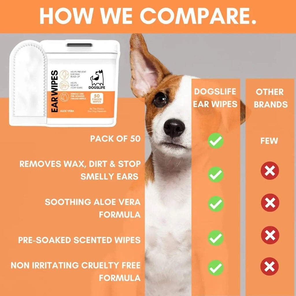 DogsLife Ear Wipes Aloe Vera Dog 50pcs DogsLife