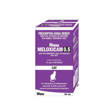 Ilium Meloxicam Suspension 0.5 for Cats 30ml Troy Laboratory