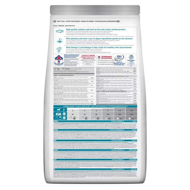 Hill’s Science Plan Hypoallergenic Small & Mini Adult Dry Dog Food with Salmon 1.5kg Hills