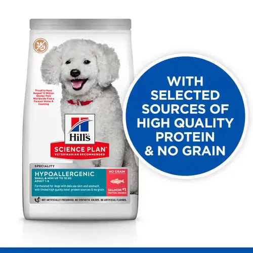 Hill’s Science Plan Hypoallergenic Small & Mini Adult Dry Dog Food with Salmon 1.5kg Hills