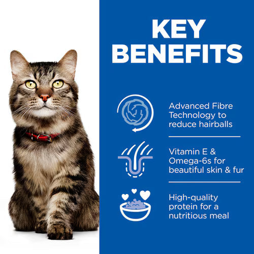 Hill's Science Plan Hairball & Perfect Coat Adult Cat Food with Chicken Hills